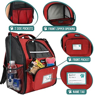Foto 2 | Foto 2 | Mochila Transportadora De Mascotas Petami Deluxe Para Perros Y Gatos Pequeños, Cachorros | Diseño Ve - Venta Internacional.