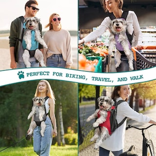 Foto 7 | Foto 7 | Mochila Portabebés Petami Ajustable Para Perros Pequeños, Color Morado - Venta Internacional.