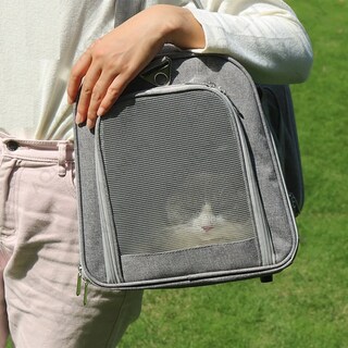 Foto 3 | Foto 3 | Transportadora Belug Bolsa De Mascotas Plegable Gris