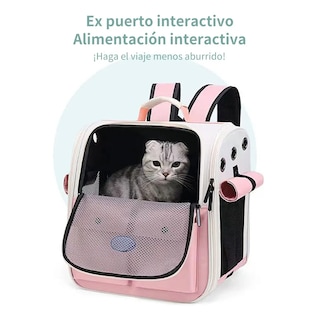 Foto 2 | Foto 2 | Mochila Transportadora Belug Mascotas Rosa Beige