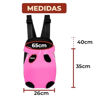 Foto 8 | Foto 8 | Cangurera Transportadora Color Rosa Para Perro Y Gato Talla XL