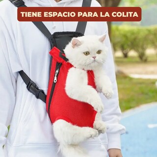 Foto 6 | Foto 6 | Cangurera Transportadora Color Rojo Para Perro Y Gato Talla M