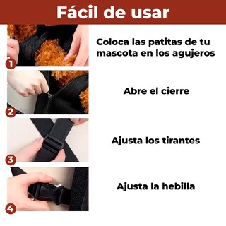 Foto 7 | Foto 7 | Cangurera Transportadora Color Negro Para Perro Y Gato Talla M