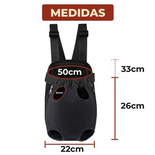 Foto 8 | Foto 8 | Cangurera Transportadora Color Negro Para Perro Y Gato Talla M