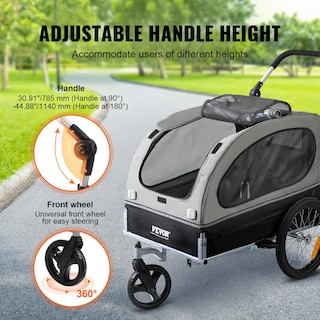 Foto 3 | Foto 3 | Carrito 2 En 1 Para Mascotas Vevor Con Remolque De Bicicleta Para Perros, De Hasta 40 Kg - Venta Internacional.
