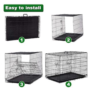 Foto 4 | Foto 4 | Jaula Para Perros Bestpet Para Perros Grandes, Alambre De Metal Plegable, 42 Pulgadas - Venta Internacional.