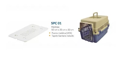 Foto 4 | Foto 4 | Transportadora Perro Gato Puerta Metálica Spc-01 Sunny