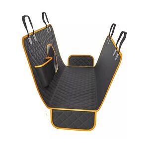 Foto 1 | Foto 1 | Cubre Asientos De Auto Para Perro/mascotas Fuda Impermeable Negro/naranja