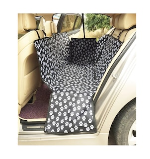 Foto 2 | Foto 2 | Funda Impermeable Para Asiento De Auto, Mascota Negro Huellas Blancas