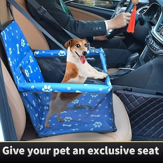 Foto 1 | Foto 1 | Jaula De Viaje Con Asiento Elevador Para Mascotas, Para Perros Y Gatos, Color Azul - Venta Internacional.
