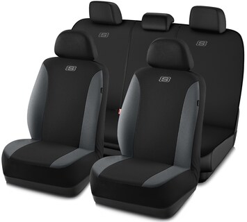 Foto 1 | Foto 1 | Fundas Para Asientos De Coche Skechers Premium, Poliéster Transpirable, Color Gris - Venta Internacional.