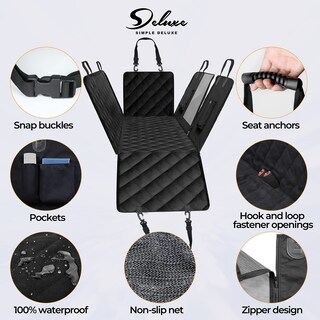 Foto 2 | Foto 2 | Funda De Asiento De Coche Para Perros, Simple, De Lujo, Impermeable Para Asiento Trasero - Venta Internacional.