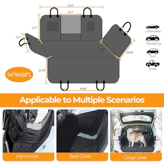 Foto 4 | Foto 4 | Funda De Asiento De Coche Para Perros, Simple, De Lujo, Impermeable Para Asiento Trasero - Venta Internacional.