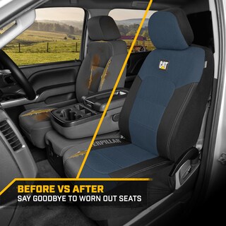 Foto 6 | Foto 6 | Fundas De Asiento Cat Meshflex Azules Y Negras Para Automóviles, Camiones Y Suv - Venta Internacional.