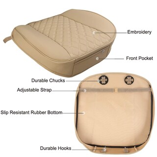 Foto 2 | Foto 2 | Funda De Asiento De Coche Con Diseño De Pantera Negra, Piel Sintética, Parte Delantera Beige, 1 Unidad - Venta Internacional.