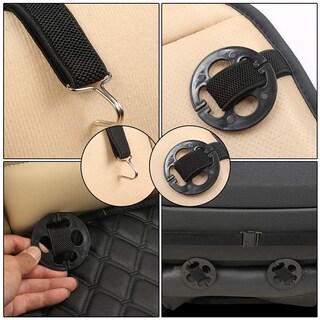 Foto 5 | Foto 5 | Funda De Asiento De Coche Con Diseño De Pantera Negra, Piel Sintética, Parte Delantera Beige, 1 Unidad - Venta Internacional.