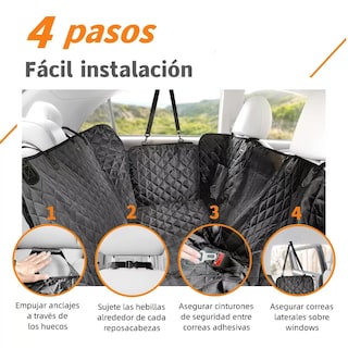 Foto 2 | Foto 2 | Funda Impermeable Cubreasientos de Auto para Perro Eo Safe Imports ESI-8702 Negro