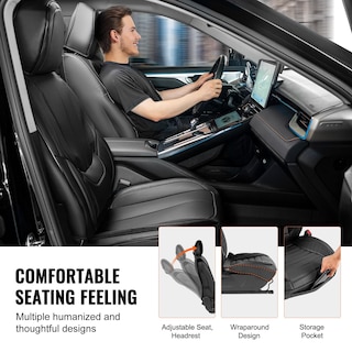 Foto 7 | Foto 7 | Juego Completo De Fundas Para Asientos De Coche Vevor, De Piel Sintética, Universales, 13 Unidades - Venta Internacional.