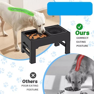 Foto 2 | Foto 2 | Comedero Elevado Para Perro Mascota altura Ajustable Eo Safe Imports Esi-11551 Negro