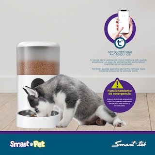 Foto 3 | Foto 3 | Dispensador Comedero Alimento para máscotas Automático Con Cámara HD Control WIFI 4L compatible Android/iOS PF200 Smart-Tek