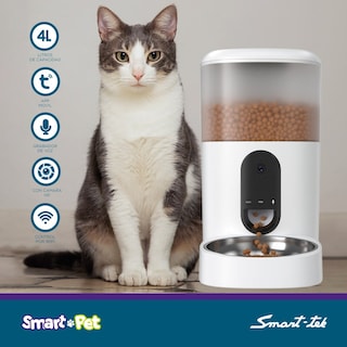 Foto 4 | Foto 4 | Dispensador Comedero Alimento para máscotas Automático Con Cámara HD Control WIFI 4L compatible Android/iOS PF200 Smart-Tek
