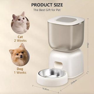 Foto 2 | Foto 2 | 3l Wifi App Alimentador Automático Para Perros Y Gatos Eo Safe Imports Esi-14164 Blanco
