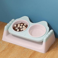Cuenco Dispensador De Comida Para Mascotas Y Gatos Con Soporte Elevado Para Perros Y Gatos - Venta Internacional.