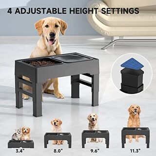Foto 2 | Foto 2 | Cuencos Elevados Para Perros Els Pet Ajustables Con Alimentador Lento - Venta Internacional.