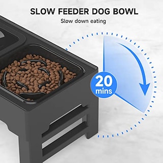 Foto 3 | Foto 3 | Cuencos Elevados Para Perros Els Pet Ajustables Con Alimentador Lento - Venta Internacional.