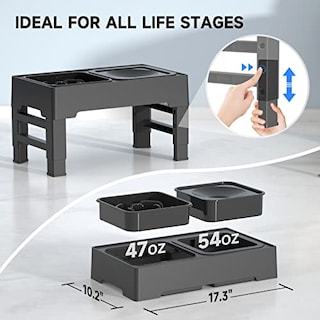 Foto 7 | Foto 7 | Cuencos Elevados Para Perros Els Pet Ajustables Con Alimentador Lento - Venta Internacional.