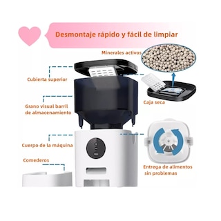 Foto 3 | Foto 3 | Alimentador Automático Para Mascotas Con Aplicación Wifi Eo Safe Imports Esi-16187 Multicolor
