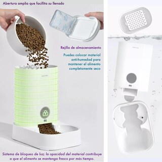 Foto 3 | Foto 3 | Comedero Dispensador Automático Para Perros Eo Safe Imports Esi-18163-1 Blanco