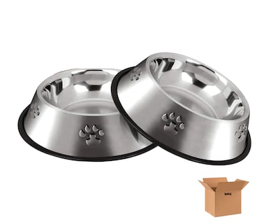 Foto 1 | Foto 1 | 2 Pzs Platos Belug Mascota Plateado