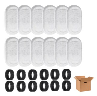 Foto 1 | Foto 1 | 12 Pcs Filtros Belug De Repuesto Para Fuente Bebedero Mascotas Blanco Negro