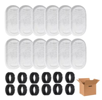 Foto 1 | Foto 1 | 12 Pcs Filtros Lab.g De Repuesto Para Fuente Bebedero Mascotas Blanco Negro