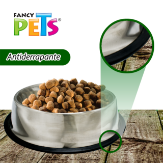 Foto 3 | Foto 3 | Fancy Pets Plato De Acero Para Perro De 96 Onzas O 2.7 Kilogramos Con Antiderrapante