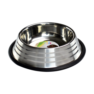 Foto 1 | Foto 1 | Fancy Pets Plato Estriado De Acero Inoxidable Para Perro, 32 Onzas O 907 Gramos Con Antiderapante