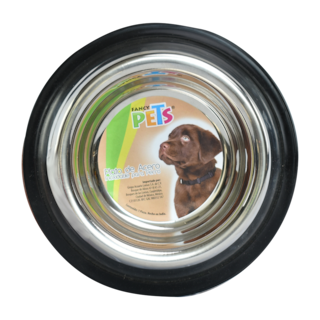 Foto 2 | Foto 2 | Fancy Pets Plato De Acero Inoxidable Con Antiderrapante Para Perro De 16 Onzas Y/o 454 Gramos