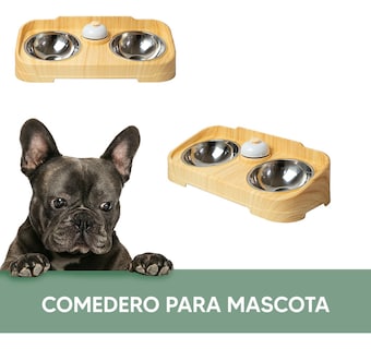 Foto 2 | Foto 2 | Jauz Improvement Comedero Para Perros Y Gatos Doble Cuenco + Campana Color Amarillo 2 En 1 (mod. J0177)