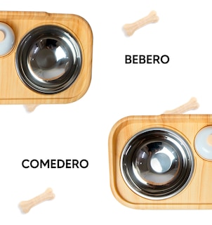 Foto 4 | Foto 4 | Jauz Improvement Comedero Para Perros Y Gatos Doble Cuenco + Campana Color Amarillo 2 En 1 (mod. J0177)