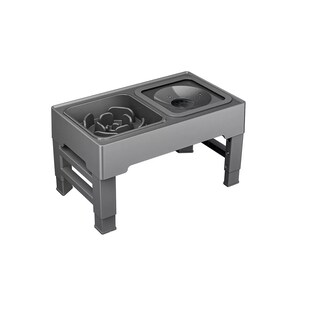 Foto 1 | Foto 1 | Comedero Elevado Para Perro Perros Mascota,altura Ajustable Eo Safe Imports Esi-10871 Gris