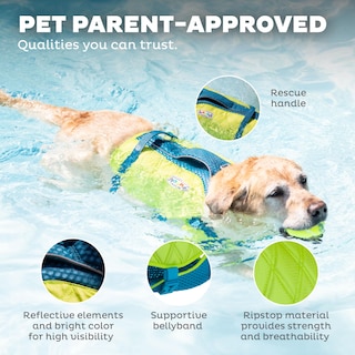Foto 5 | Foto 5 | Chaleco Salvavidas Para Perros Outward Hound Standley Sport Green Medium - Venta Internacional.