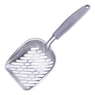 Foto 2 | Foto 2 | Cuchara Para Arena Para Gatos Sanlin Beans, Aleación De Aluminio Con Rayas Diagonales - Venta Internacional.
