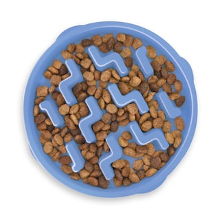 Foto 1 | Foto 1 | Dog Bowl Outward Hound Fun Feeder Slo Bowl, Alimentador Lento, Azul - Venta Internacional.