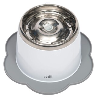 Foto 2 | Foto 2 | Mantel Individual Catit Cat Con Forma De Flor, Color Gris, 30 Cm De Diámetro - Venta Internacional.
