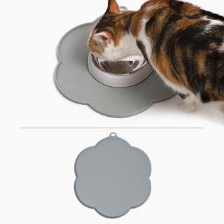 Foto 3 | Foto 3 | Mantel Individual Catit Cat Con Forma De Flor, Color Gris, 30 Cm De Diámetro - Venta Internacional.