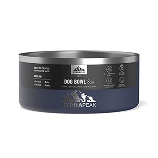 Foto 4 | Foto 4 | Cuenco Para Perros Hydrapeak, Antideslizante, Acero Inoxidable, 1,9 L (azul Marino) - Venta Internacional.
