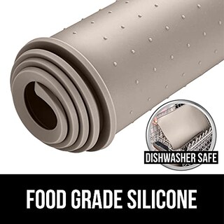 Foto 5 | Foto 5 | Alfombrilla De Alimentación Para Mascotas Gorilla Grip De Silicona Impermeable, Color Beige - Venta Internacional.
