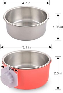 Foto 5 | Foto 5 | Comedero De Agua Y Comida Extraíble De Acero Inoxidable Crate Dog Bowl - Venta Internacional.