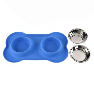 Foto 3 | Foto 3 | Alfombrillas De Silicona Para Cajas De Arena Para Gatos, Doble Cuenco Para Perros - Venta Internacional.
